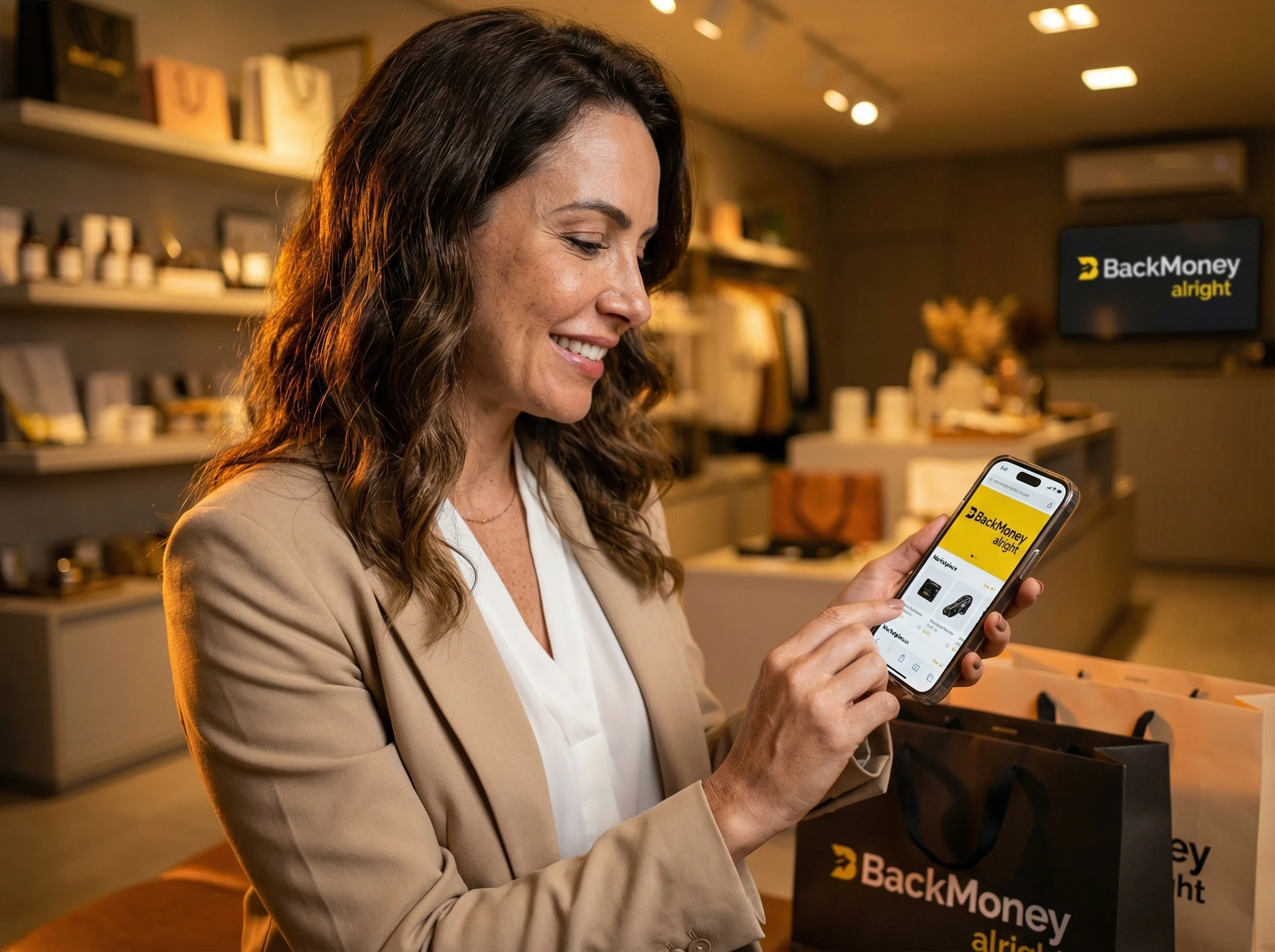 Marketplace omnichannel BackMoney — compras integradas com cashback